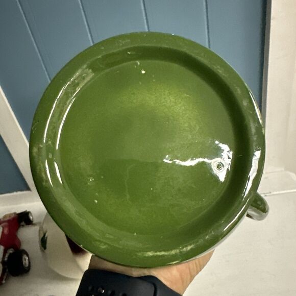 BROCK of CALIFORNIA Open Carafe Harvest Brown 7” Jug + RARE Hurricane Lamp Vtg - Picture 9 of 9